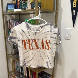 Texas Tie-Dye Crop Top
